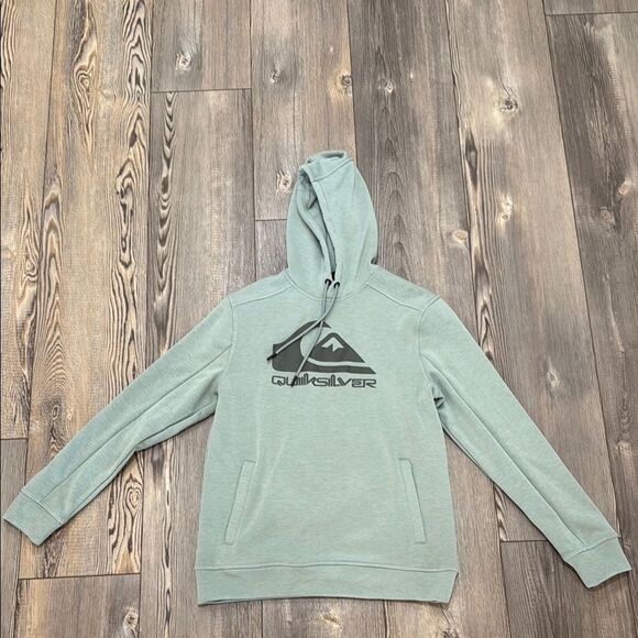 Quiksilver Men's Green Hoodie - Picture 1 of 4